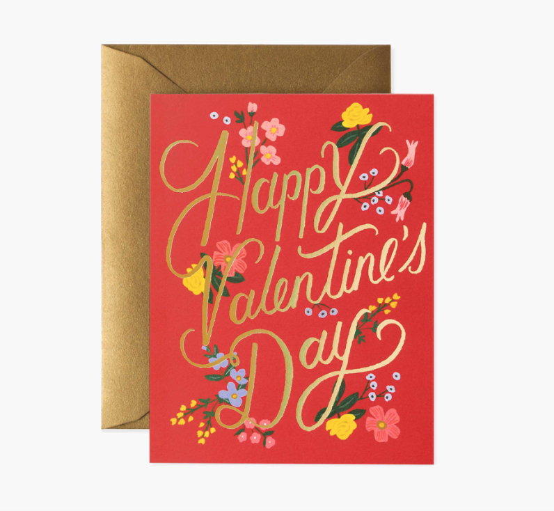 Rifle Paper Happy Valentines Day Card