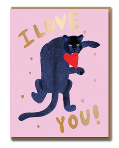 Carolyn Suzuki Goods Big Cat Love Valentine's Day card