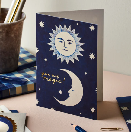 Wanderlust Paper Co. Moon and Sun Card