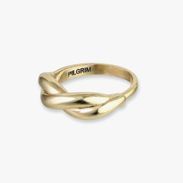 Sklud Recycled Twirl Ring / Gold and Silver