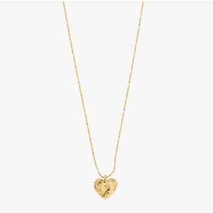 Sophia Recycled Heart Pendant Necklace / Gold