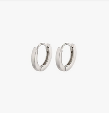 Load image into Gallery viewer, Arnelle Small Silver Plated Hoops