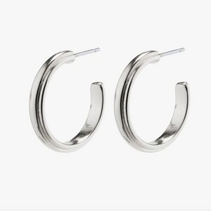 Pilgrim Amina Medium Hoop Earrings in Gold or Silver