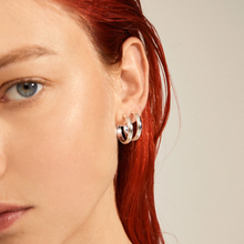 Load image into Gallery viewer, Pilgrim Amina Medium Hoop Earrings in Gold or Silver