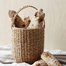 Load image into Gallery viewer, Seagrass Natural Basket with Handle