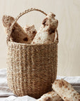 Seagrass Natural Basket with Handle