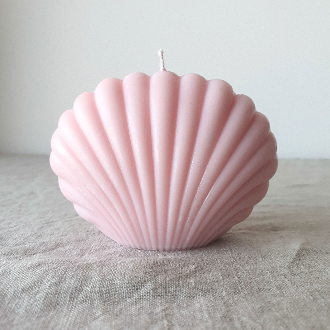 Shell Candle Rose Pink