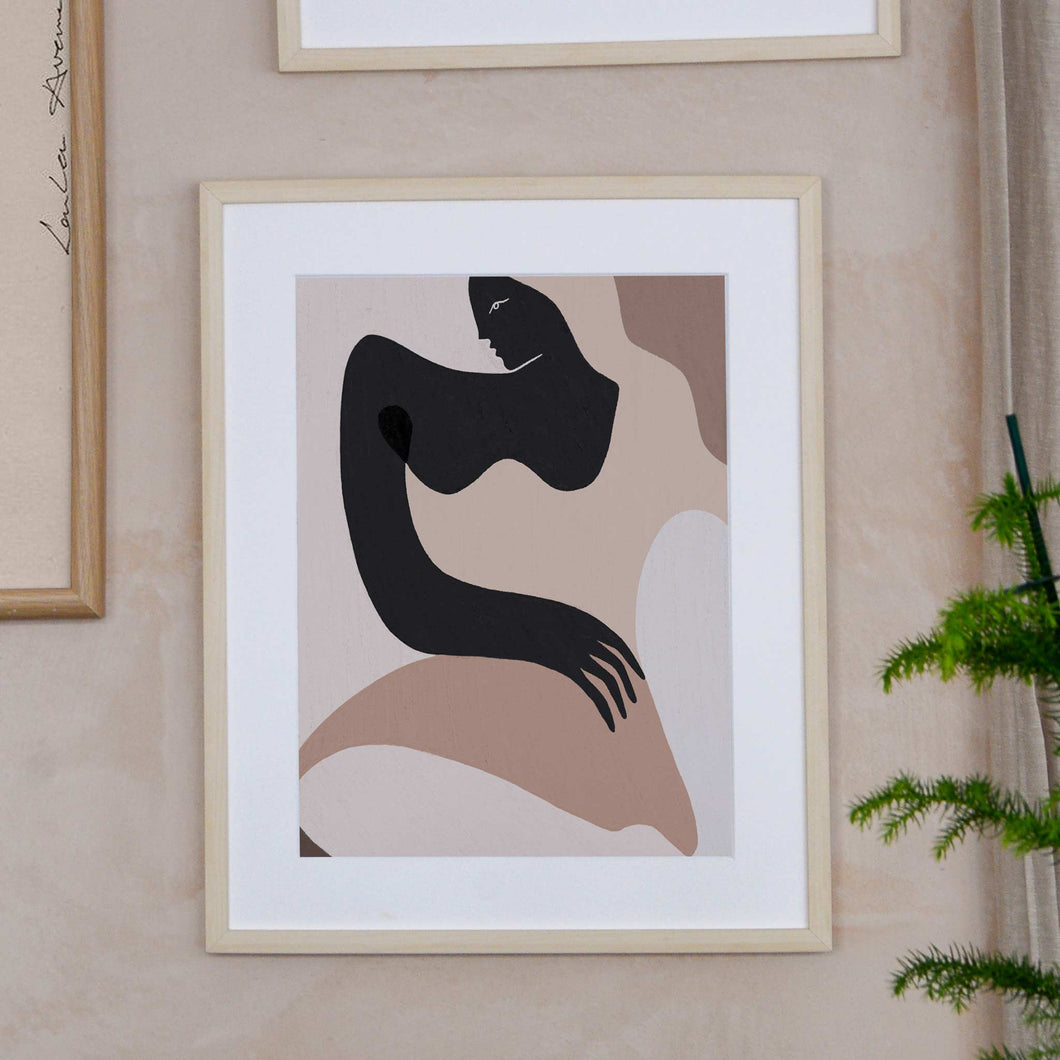 siren print abstract figure by kit agar