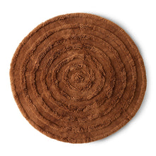 Load image into Gallery viewer, HKliving Round Woolen Rug / Mahogany