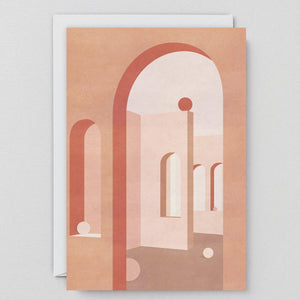 Terracotta Arches Card