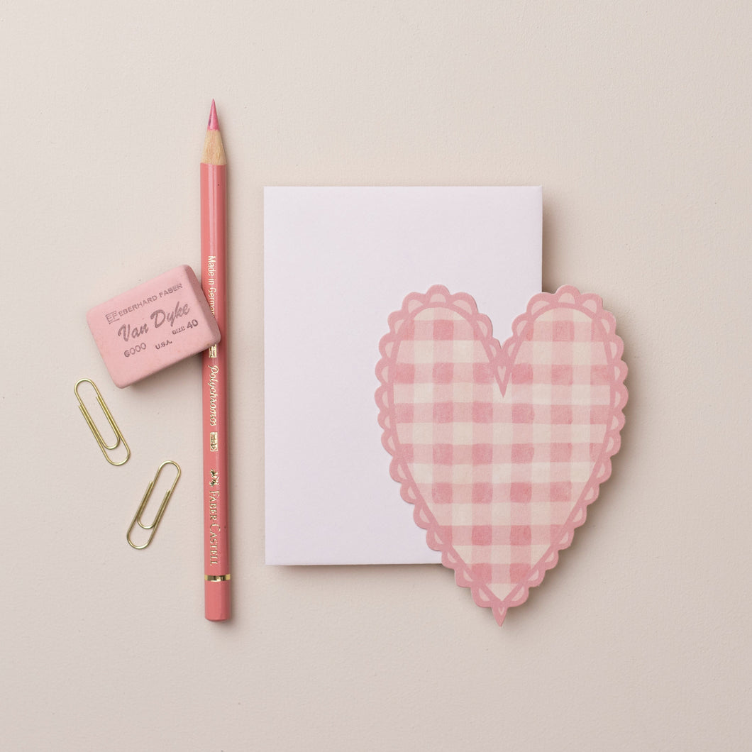 Wanderlust Pink Mini Heart Card