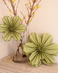 Green Paper Flowers