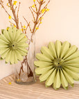 Green Paper Flowers