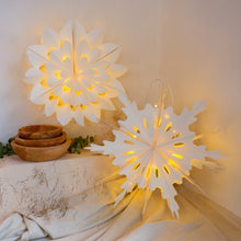 Load image into Gallery viewer,      WikholmFormSwedish-Christmas-Light-Up-Paper-Star-011_
