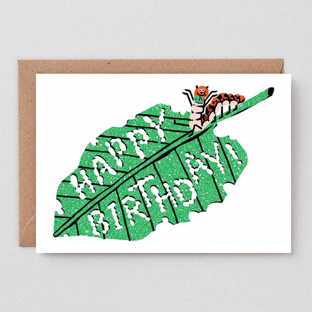 Wrap Happy Birthday Caterpillar Card