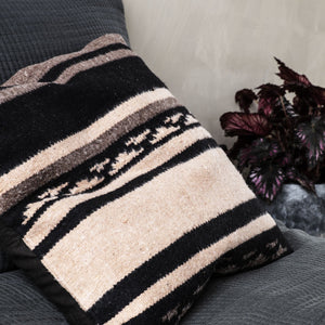 House Doctor Brown And Black Berber Cushion