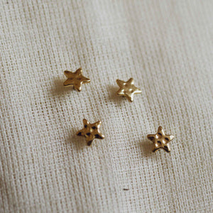Regina Set of Two Star Gold Plated Stud Earrings