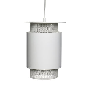 White Metal Mesh Lamp
