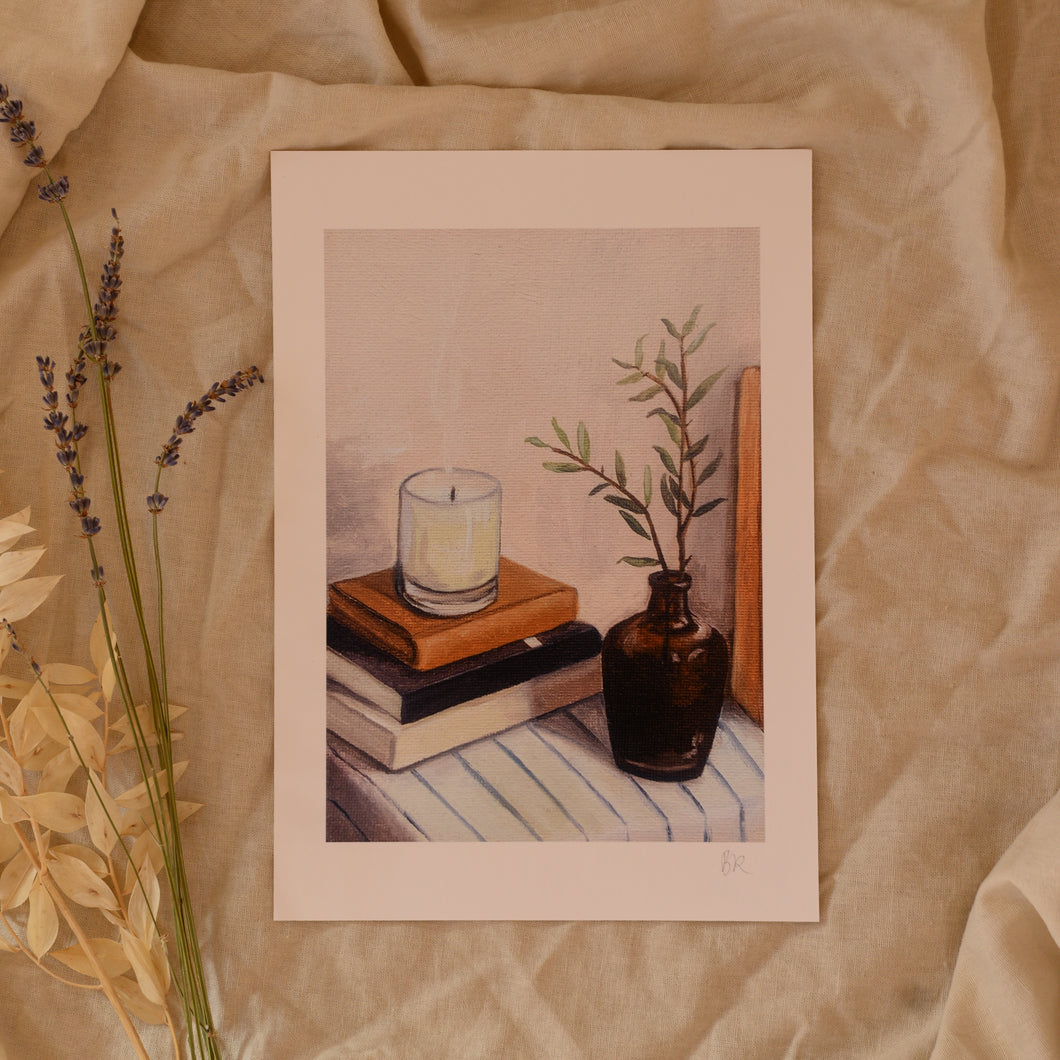 Beth Kaye 'Bedside Candle' Print Two Sizes