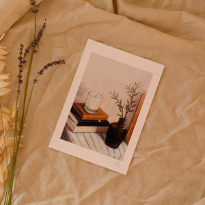 Beth Kaye 'Bedside Candle' Print Two Sizes