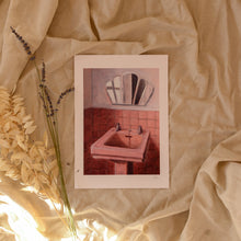 Load image into Gallery viewer, Beth Kaye &#39;Pink Sink&#39; Print Two Sizes