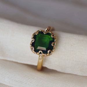 adriana ring emerald frm big metal