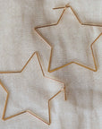 Iman Gold Plated Star Hoops