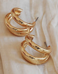 Gisele Plated hoops from big metal
