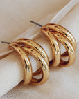 Gisele Plated hoops from big metal