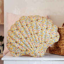 Load image into Gallery viewer, Bloomingville Fro Shell Shape Cushion in Yellow