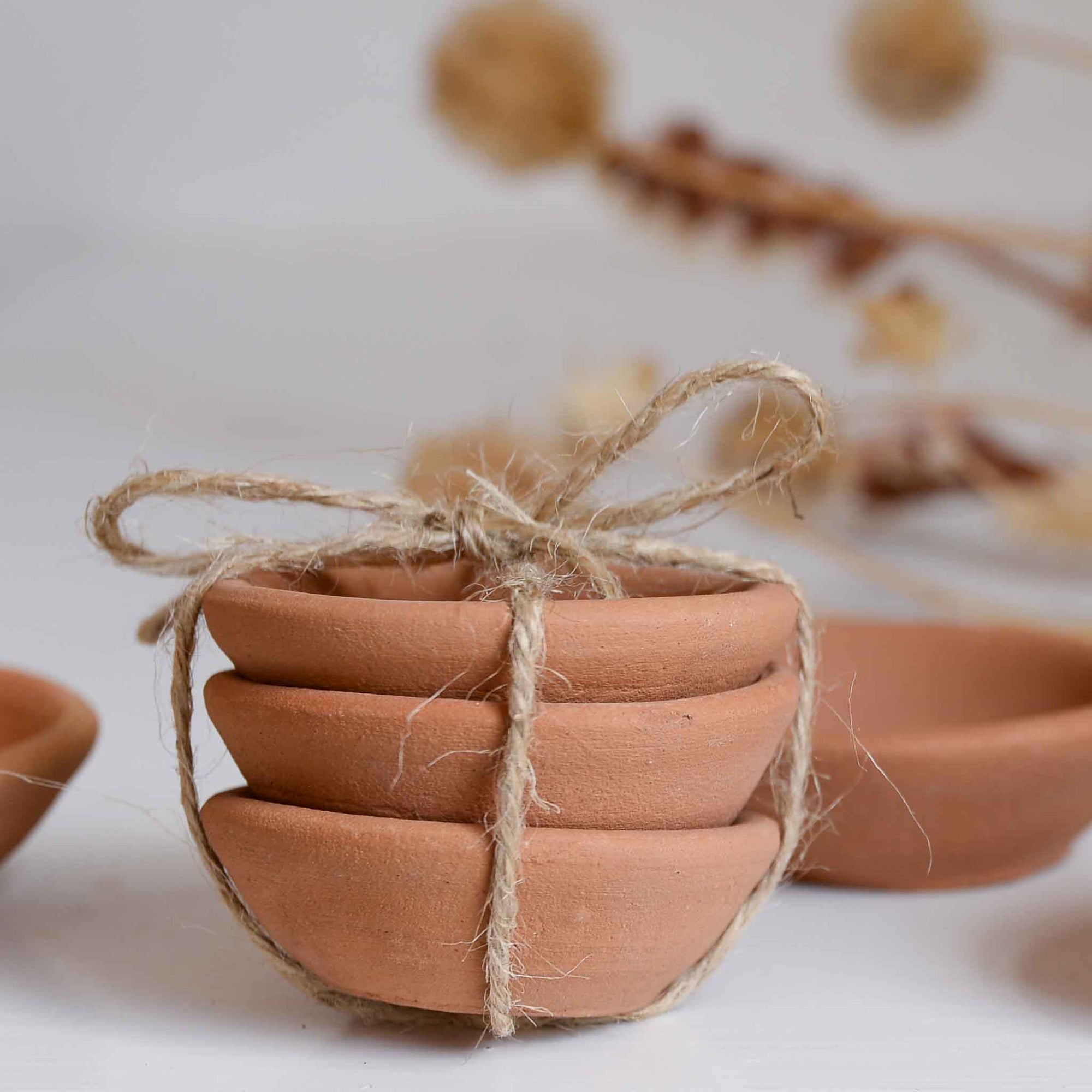 Marion terracotta bowl set of 3