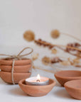 Marion terracotta bowl set of 3