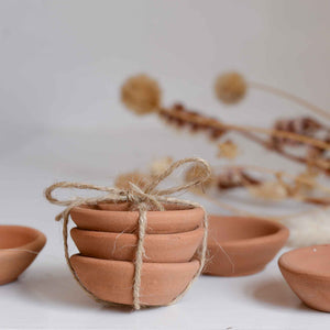 Marion terracotta bowl set of 3