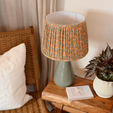 Load image into Gallery viewer, Etty Dusty Green Table Lamp with Floral Shade