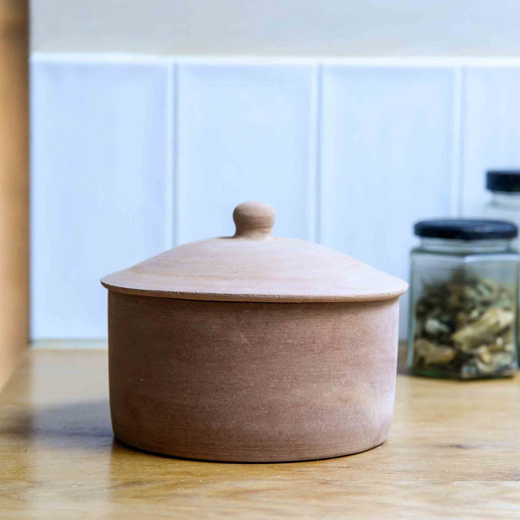 Bloomingville Terracotta Storage Jar With Lid