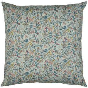 Blue Floral Cushion / 60 x 60