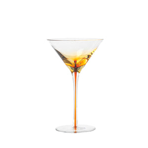 Amber Martini Glass