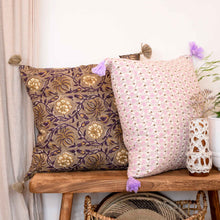 Load image into Gallery viewer, Block Print Tassel Cushions / Colours
