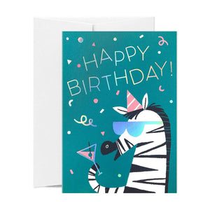 Happy Birthday Zebra Cocktail