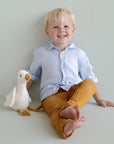 Small cuddly toy goose