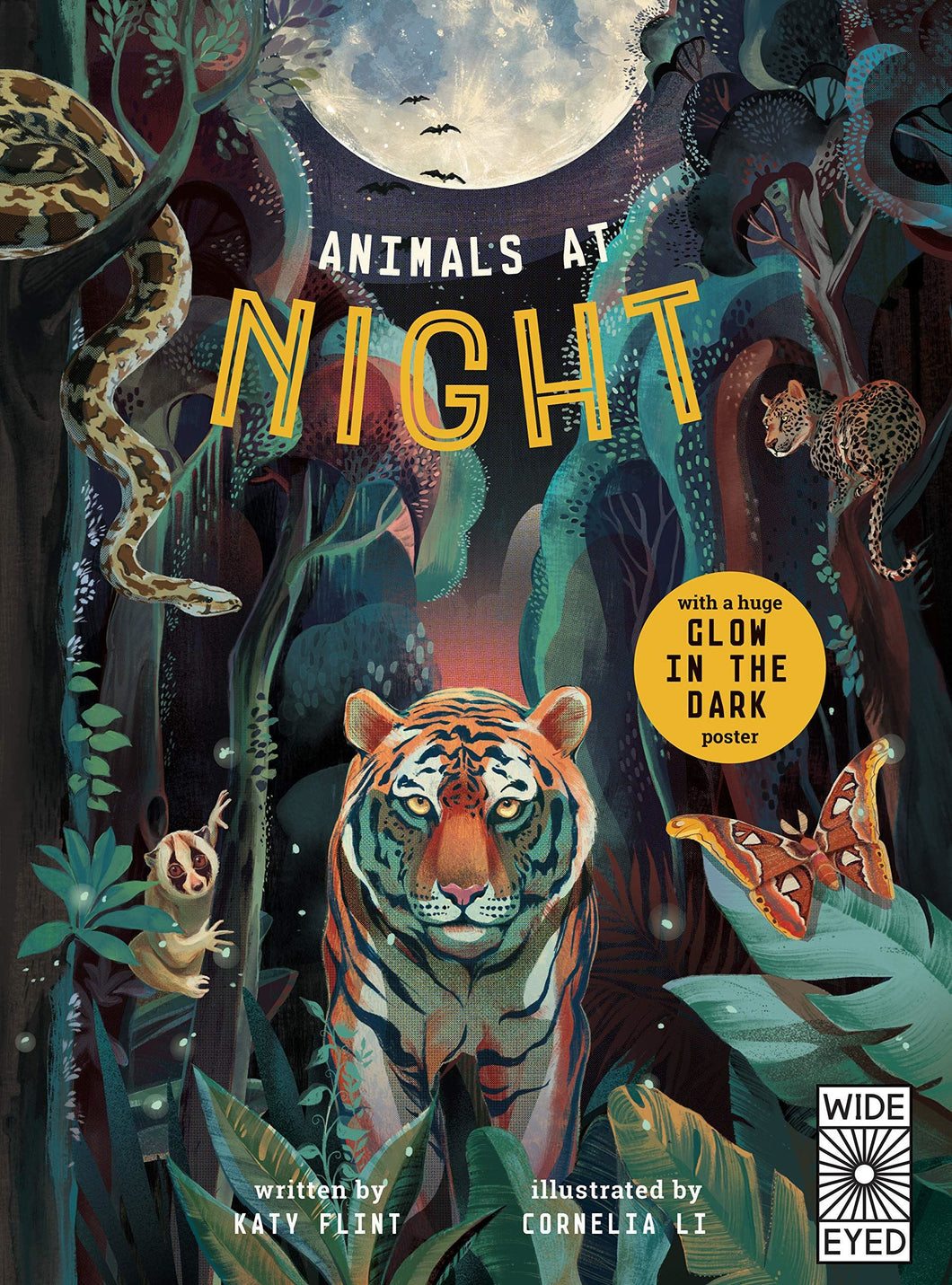 Animals at Night (Glow in the Dark) by Katy Flint & Cornelia Li