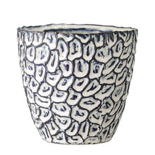 Load image into Gallery viewer, Blue Stoneware Textured Pot