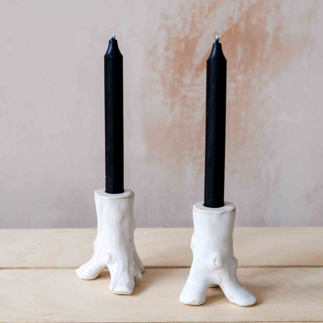 White Branch Shape Candle Holder
