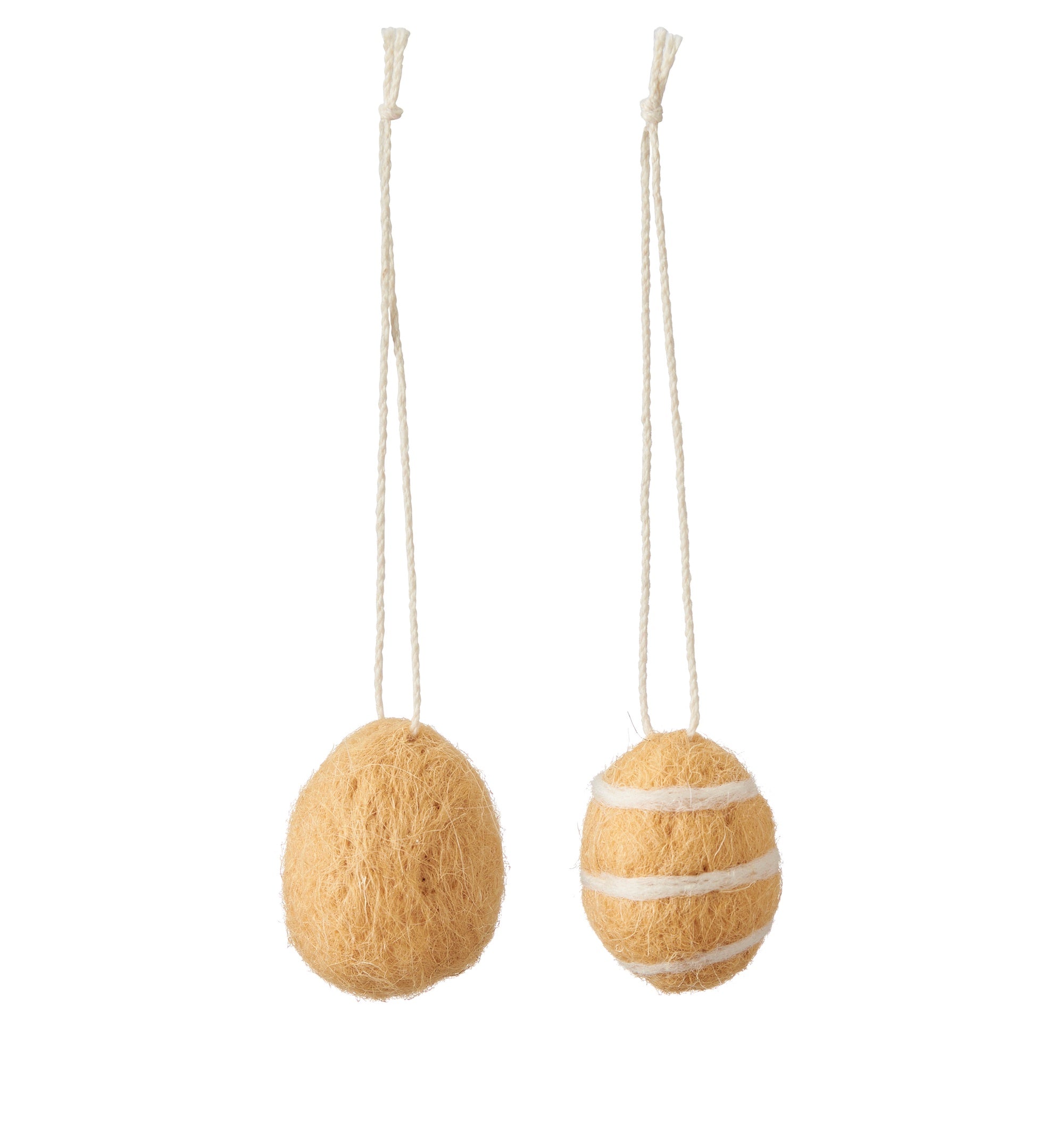 Felt Hanging Easter Eggs / Yellow