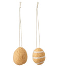 Felt Hanging Easter Eggs / Yellow