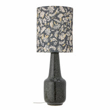 Load image into Gallery viewer, Stoneware Table Lamp with Floral Shade