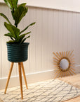 Recycled Plastic Plant Stand / Blue Green