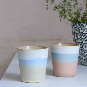 Handleless 70's Inspired Ceramic  Special Edition Mugs
