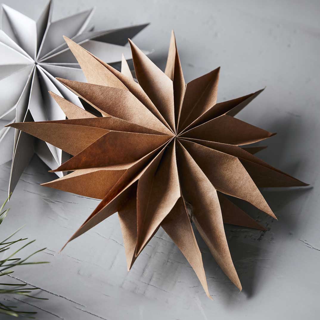 House Doctor Capella Paper Star Natural Decoration