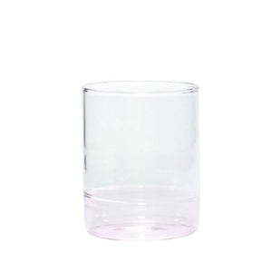 Hubsch Kiosk Drinking Glass Pink